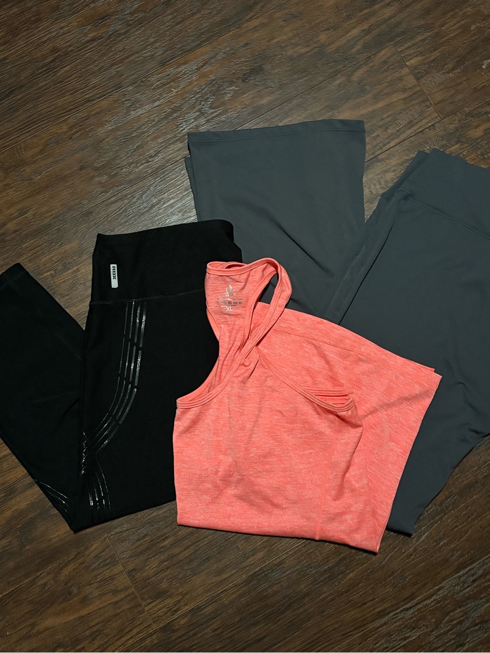 Athletic Wear Lot, 1 Coral Tank top, 2 pairs of athletic pants!